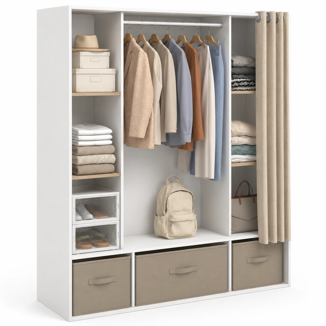armoire-double-penderie-avec-etageres-et-rideau-taupe-rzofcr5590pj