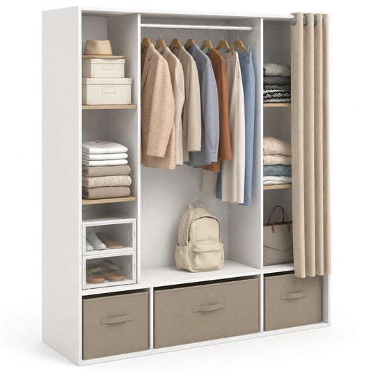 armoire-double-penderie-avec-etageres-et-rideau-taupe-rzofcr5590pj